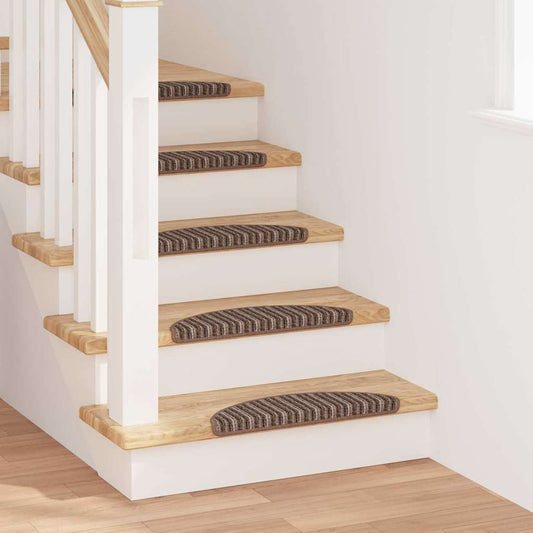 Zelfklevende Trapmatten 15 pcs Bruin 56 x 17 x 3 cm is nu te koop bij PeponiXL, paradijselijk wonen!
