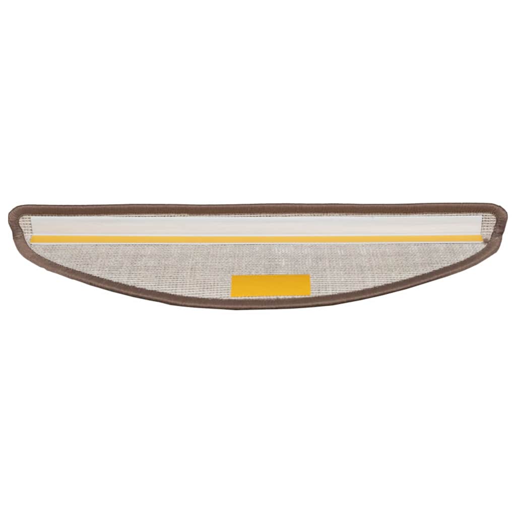 Zelfklevende Trapmatten 15 pcs Bruin 56 x 17 x 3 cm is nu te koop bij PeponiXL, paradijselijk wonen!