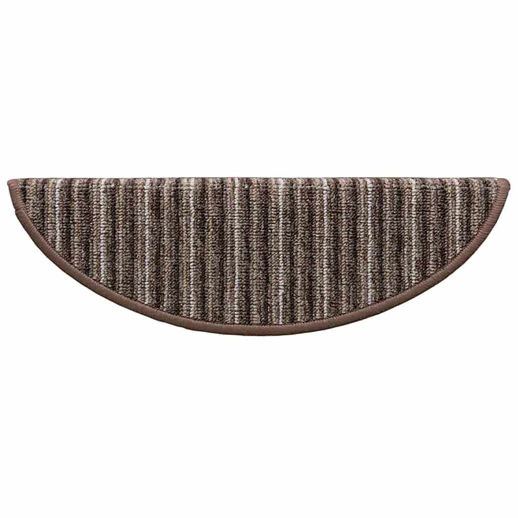 Zelfklevende Trapmatten 15 pcs Bruin 56 x 17 x 3 cm is nu te koop bij PeponiXL, paradijselijk wonen!