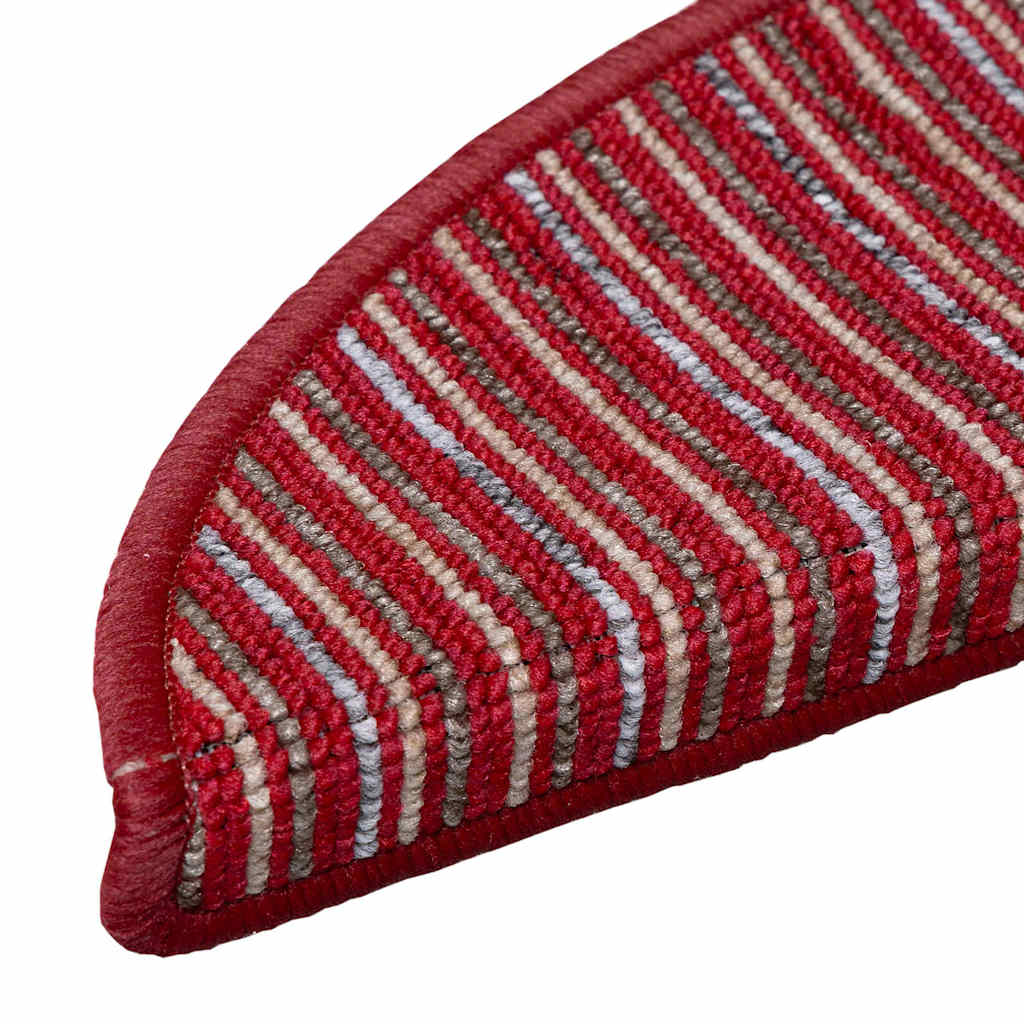 Zelfklevende Trapmatten 15 pcs Rood 56 x 17 x 3 cm is nu te koop bij PeponiXL, paradijselijk wonen!