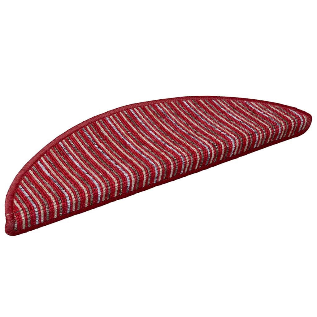 Zelfklevende Trapmatten 15 pcs Rood 56 x 17 x 3 cm is nu te koop bij PeponiXL, paradijselijk wonen!