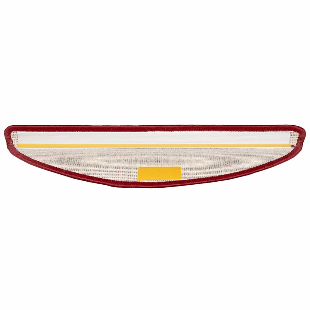 Zelfklevende Trapmatten 15 pcs Rood 56 x 17 x 3 cm is nu te koop bij PeponiXL, paradijselijk wonen!
