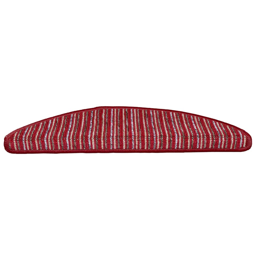Zelfklevende Trapmatten 15 pcs Rood 56 x 17 x 3 cm is nu te koop bij PeponiXL, paradijselijk wonen!