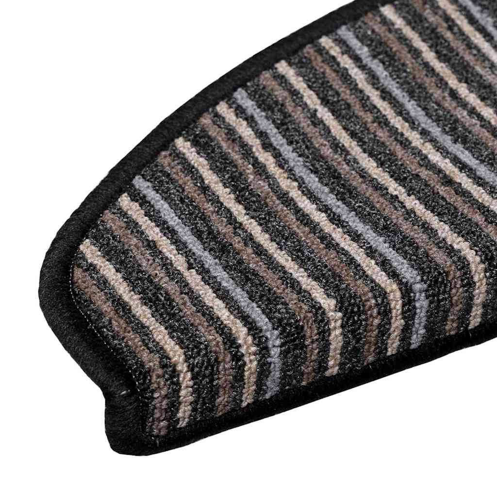Zelfklevende Trapmatten 15 pcs Antraciet 65 x 21 x 4 cm is nu te koop bij PeponiXL, paradijselijk wonen!