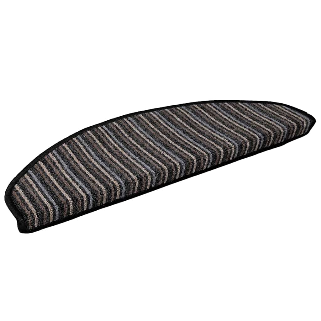 Zelfklevende Trapmatten 15 pcs Antraciet 65 x 21 x 4 cm is nu te koop bij PeponiXL, paradijselijk wonen!