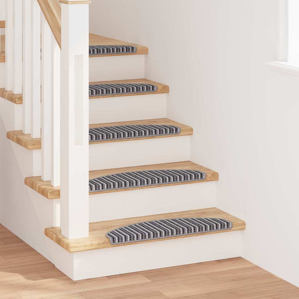 Zelfklevende Trapmatten 15 pcs Grijs 65 x 21 x 4 cm is nu te koop bij PeponiXL, paradijselijk wonen!
