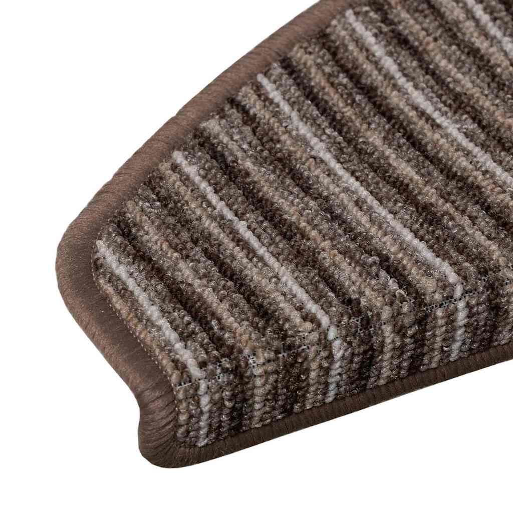 Zelfklevende Trapmatten 15 pcs Bruin 65 x 21 x 4 cm is nu te koop bij PeponiXL, paradijselijk wonen!