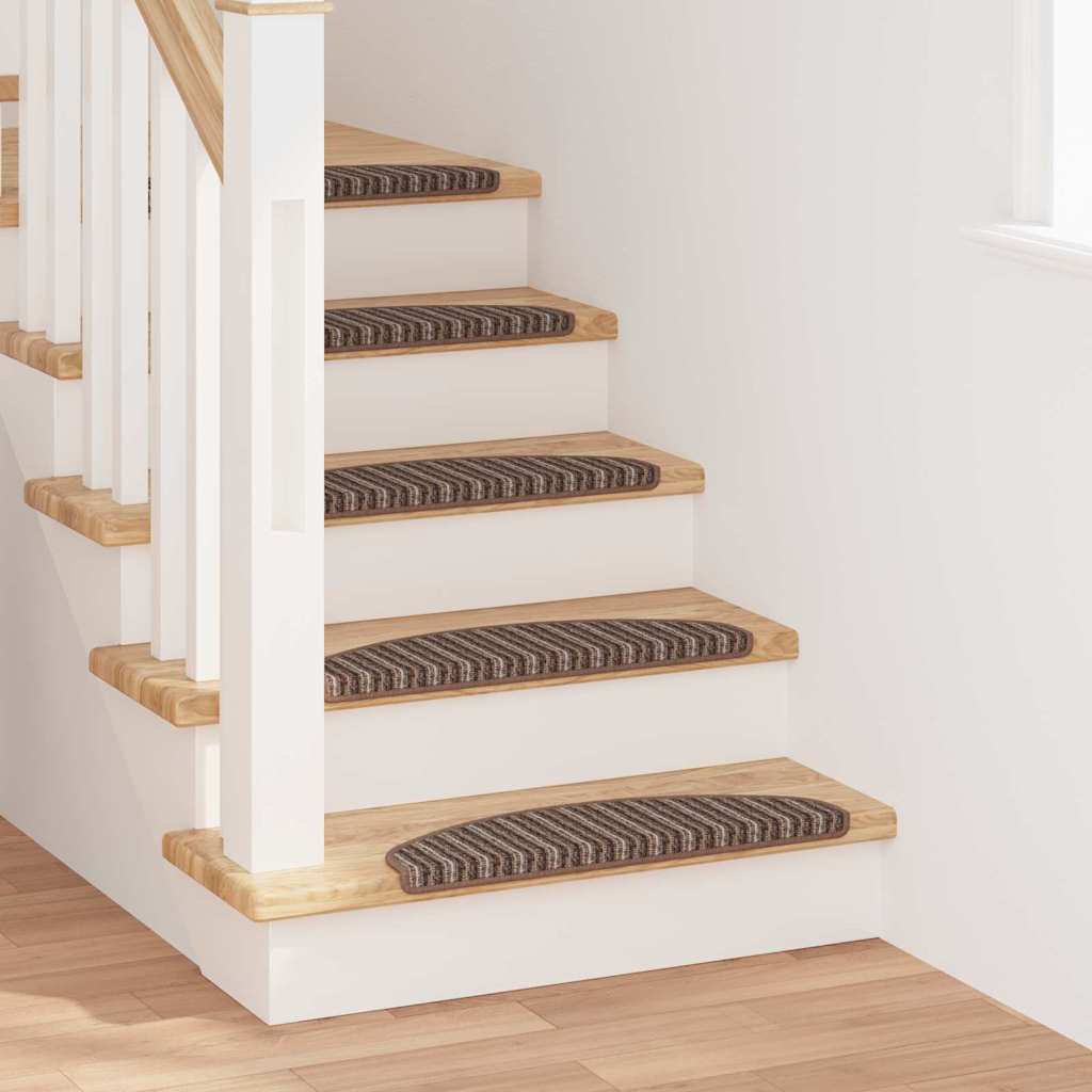Zelfklevende Trapmatten 15 pcs Bruin 65 x 21 x 4 cm is nu te koop bij PeponiXL, paradijselijk wonen!