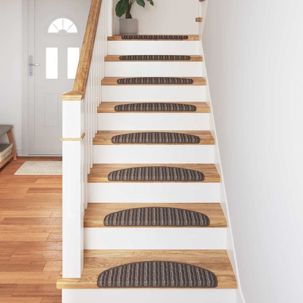 Zelfklevende Trapmatten 15 pcs Bruin 65 x 21 x 4 cm is nu te koop bij PeponiXL, paradijselijk wonen!