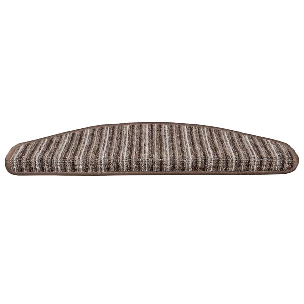 Zelfklevende Trapmatten 15 pcs Bruin 65 x 21 x 4 cm is nu te koop bij PeponiXL, paradijselijk wonen!