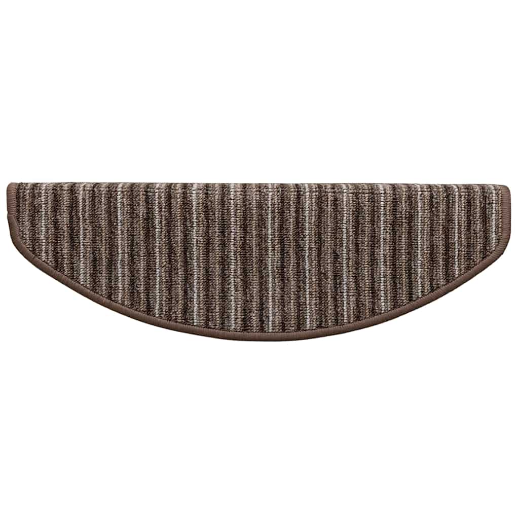 Zelfklevende Trapmatten 15 pcs Bruin 65 x 21 x 4 cm is nu te koop bij PeponiXL, paradijselijk wonen!