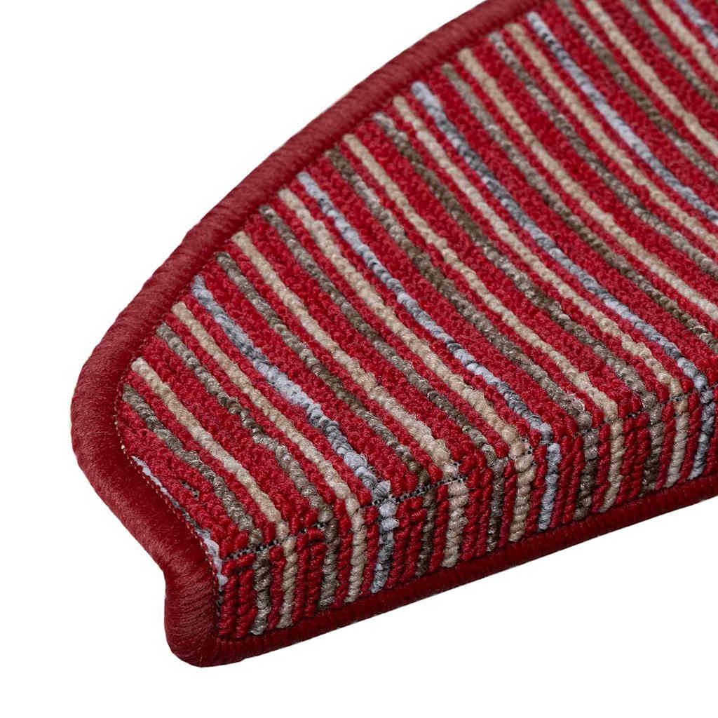 Zelfklevende Trapmatten 15 pcs Rood 65 x 21 x 4 cm is nu te koop bij PeponiXL, paradijselijk wonen!