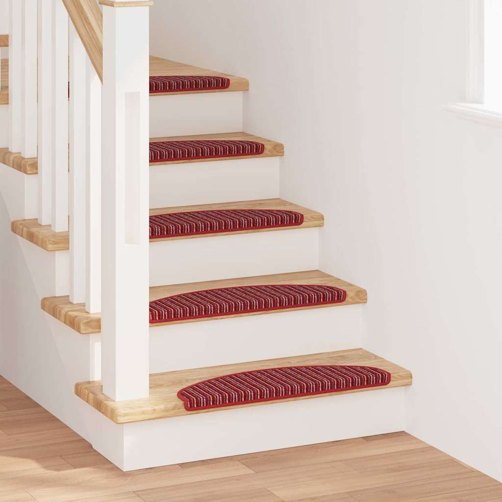Zelfklevende Trapmatten 15 pcs Rood 65 x 21 x 4 cm is nu te koop bij PeponiXL, paradijselijk wonen!