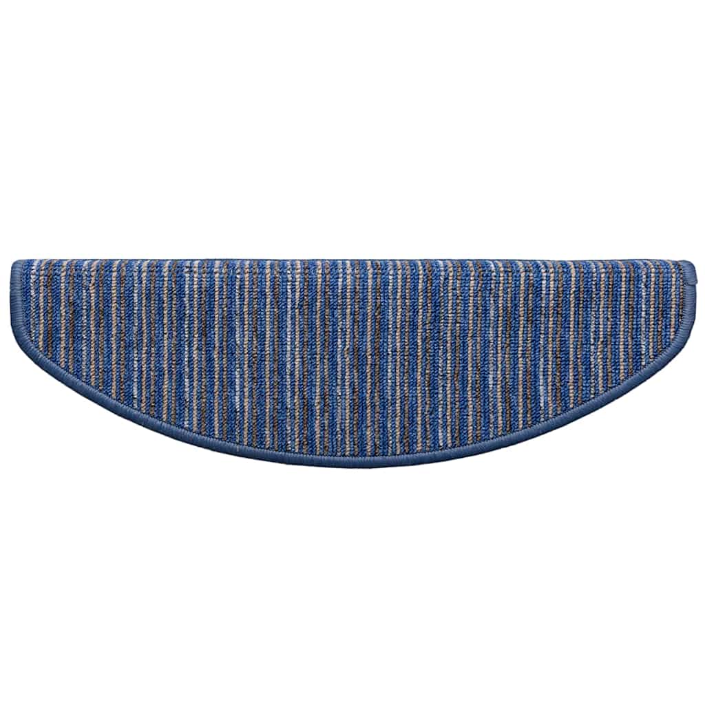 Zelfklevende Trapmatten 15 pcs Blauw 65 x 21 x 4 cm is nu te koop bij PeponiXL, paradijselijk wonen!