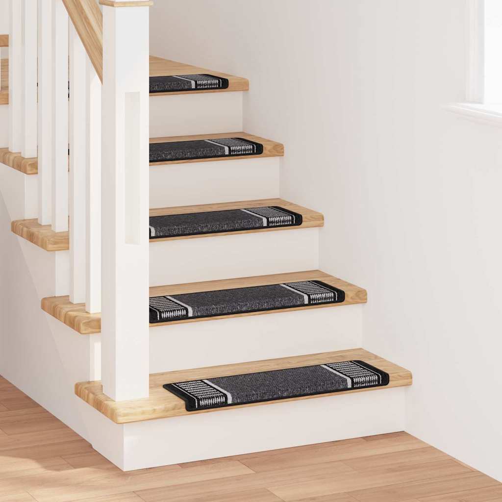 Zelfklevende Trapmatten 15 pcs Antraciet 65 x 21 x 4 cm is nu te koop bij PeponiXL, paradijselijk wonen!