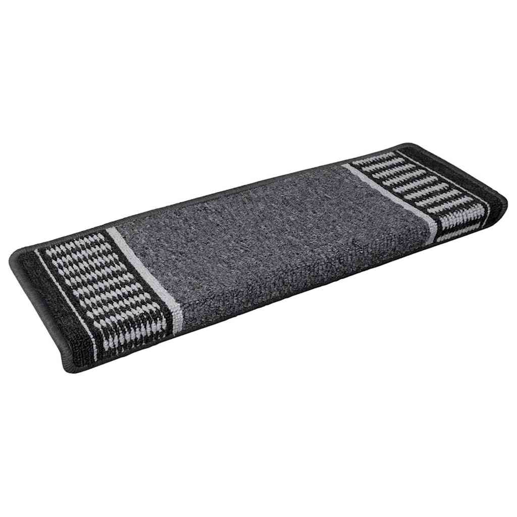 Zelfklevende Trapmatten 15 pcs Antraciet 65 x 21 x 4 cm is nu te koop bij PeponiXL, paradijselijk wonen!
