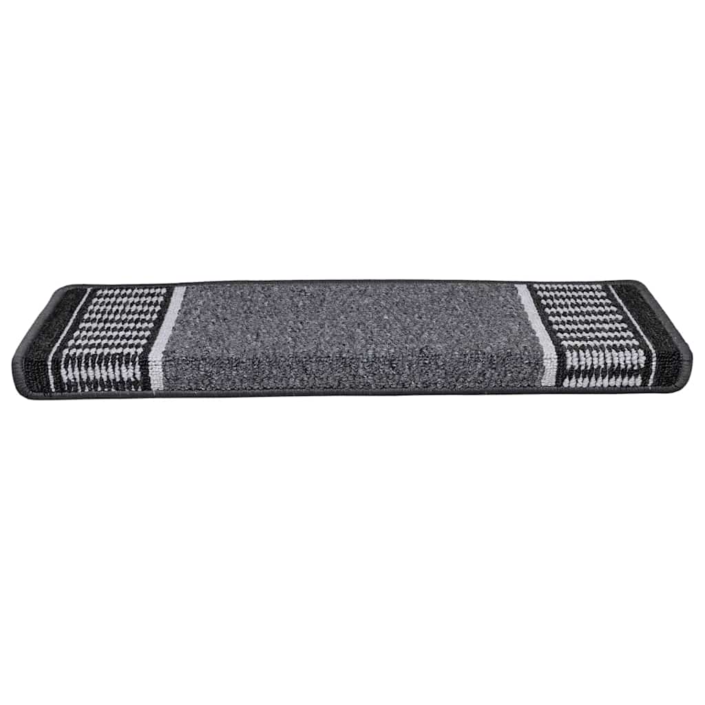 Zelfklevende Trapmatten 15 pcs Antraciet 65 x 21 x 4 cm is nu te koop bij PeponiXL, paradijselijk wonen!