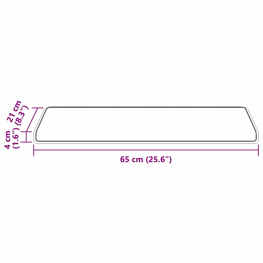Zelfklevende Trapmatten 15 pcs Antraciet 65 x 21 x 4 cm is nu te koop bij PeponiXL, paradijselijk wonen!