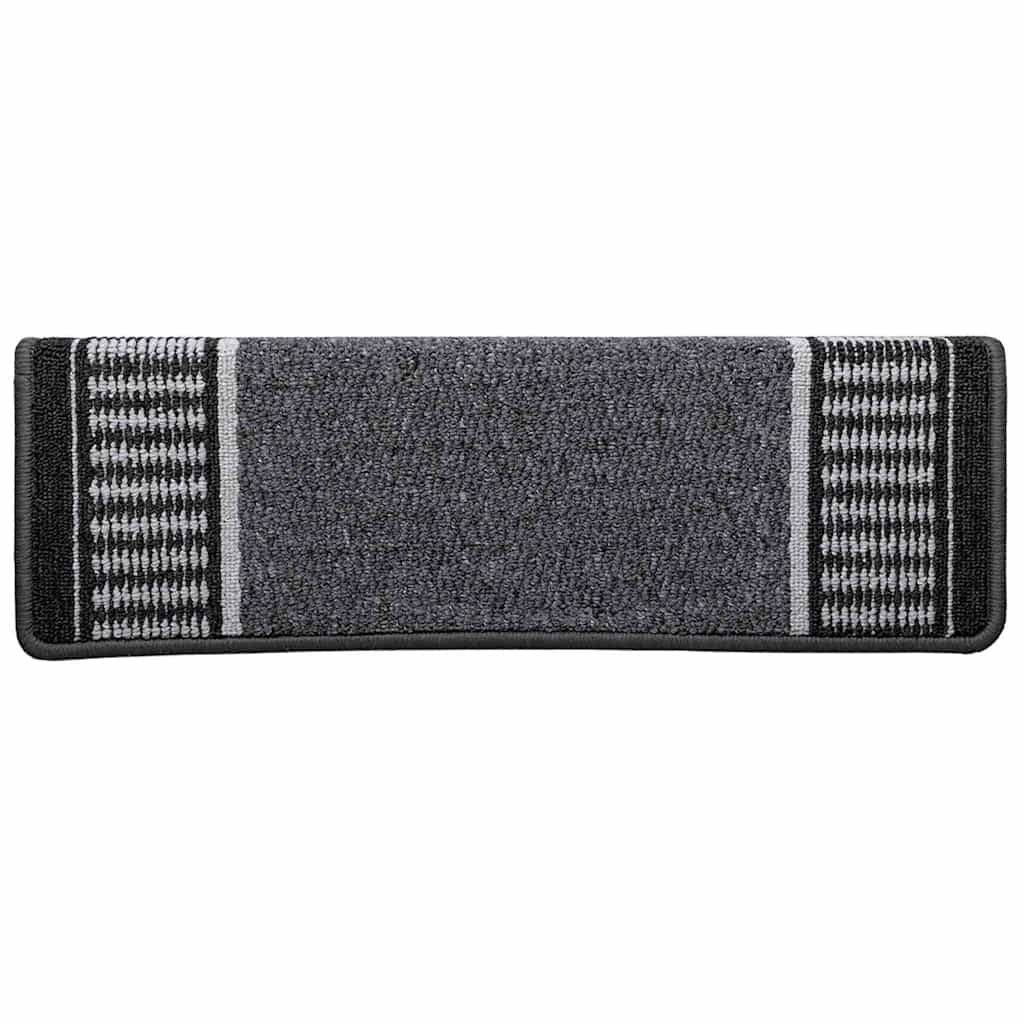 Zelfklevende Trapmatten 15 pcs Antraciet 65 x 21 x 4 cm is nu te koop bij PeponiXL, paradijselijk wonen!