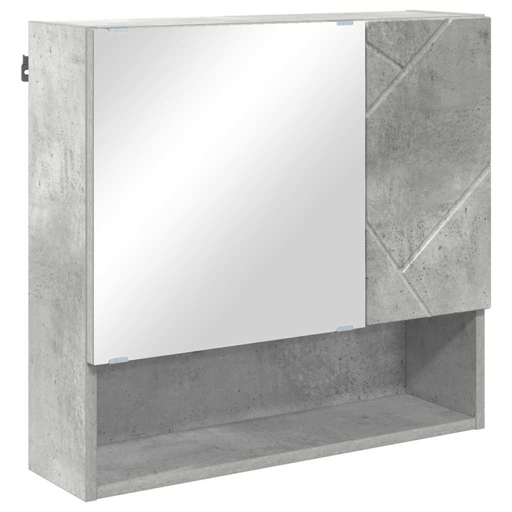 Badkamermeubelset 2 pcs Beton Grijs Bewerkt hout & Metaal is nu te koop bij PeponiXL, paradijselijk wonen!