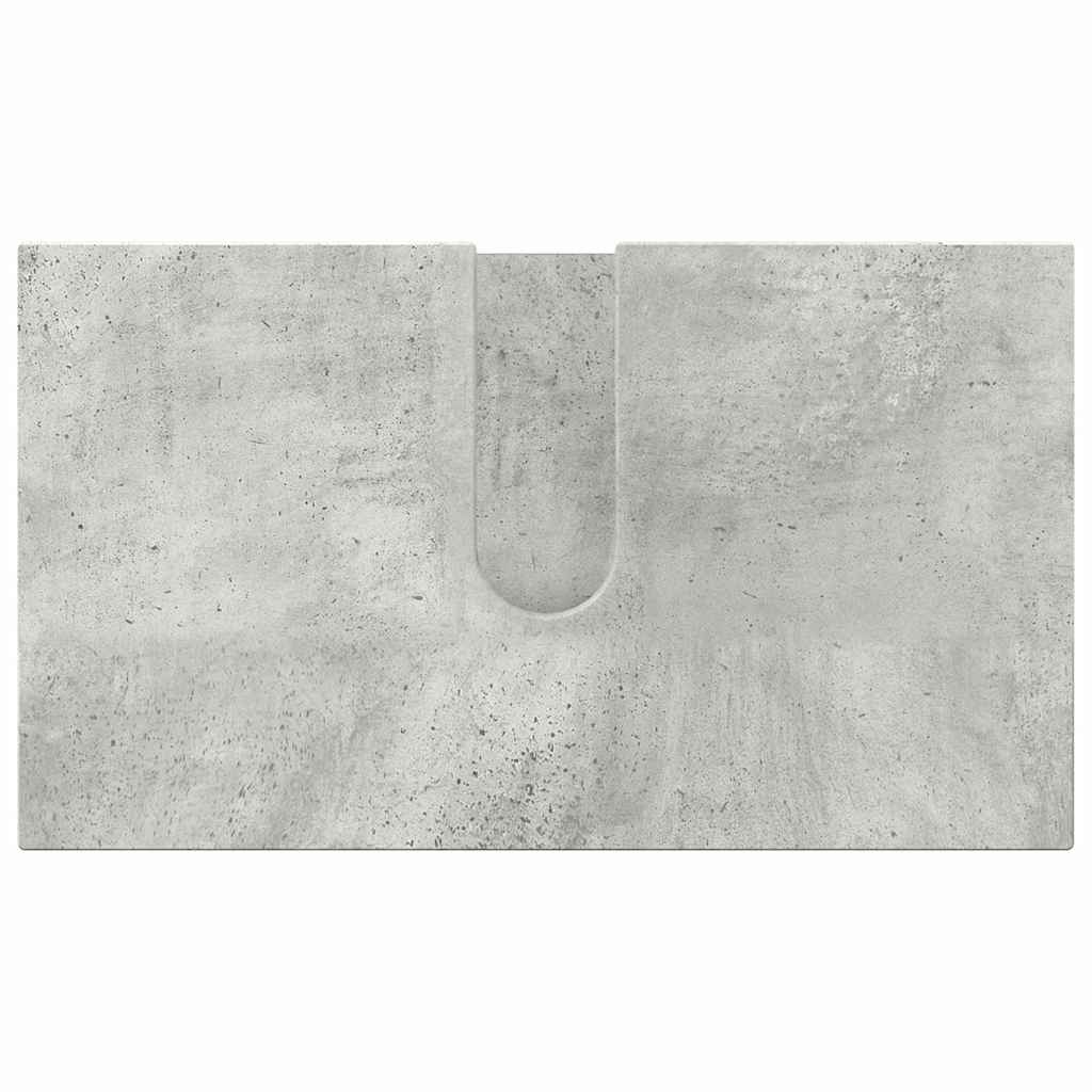 Badkamermeubelset 2 pcs Beton Grijs Bewerkt hout & Metaal is nu te koop bij PeponiXL, paradijselijk wonen!