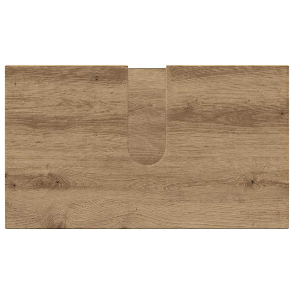 Badkamermeubelset 2 pcs Artisan Eiken Bewerkt hout & Metaal is nu te koop bij PeponiXL, paradijselijk wonen!