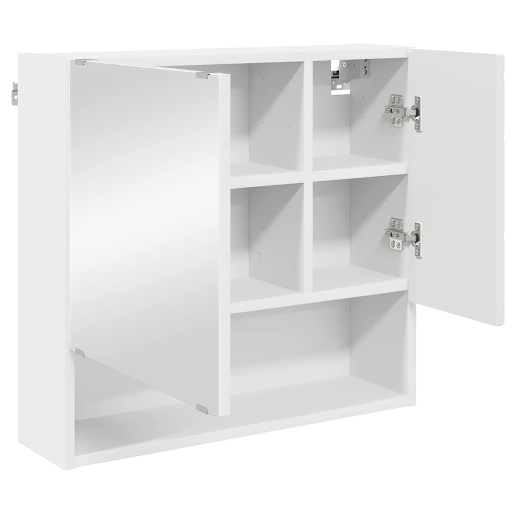 Badkamermeubelset met opslag 3 pcs Wit Bewerkt hout & Metaal is nu te koop bij PeponiXL, paradijselijk wonen!