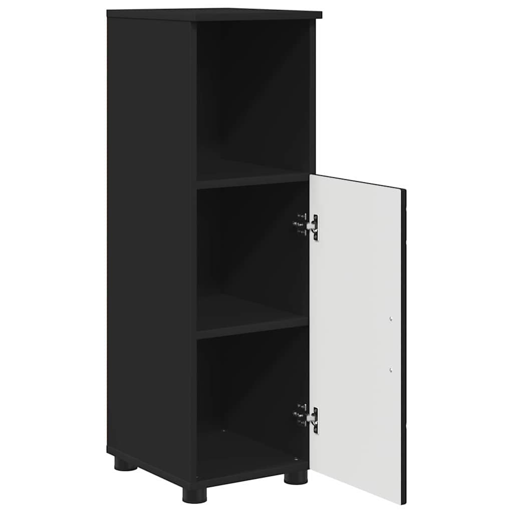 Badkamermeubelset met opslag 3 pcs Zwart Bewerkt hout & Metaal is nu te koop bij PeponiXL, paradijselijk wonen!