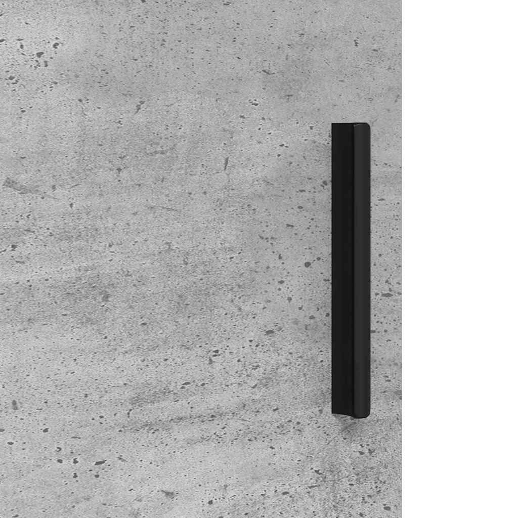 Badkamermeubelset Wandgemonteerd 3 pcs Betongrijs Bewerkt hout is nu te koop bij PeponiXL, paradijselijk wonen!