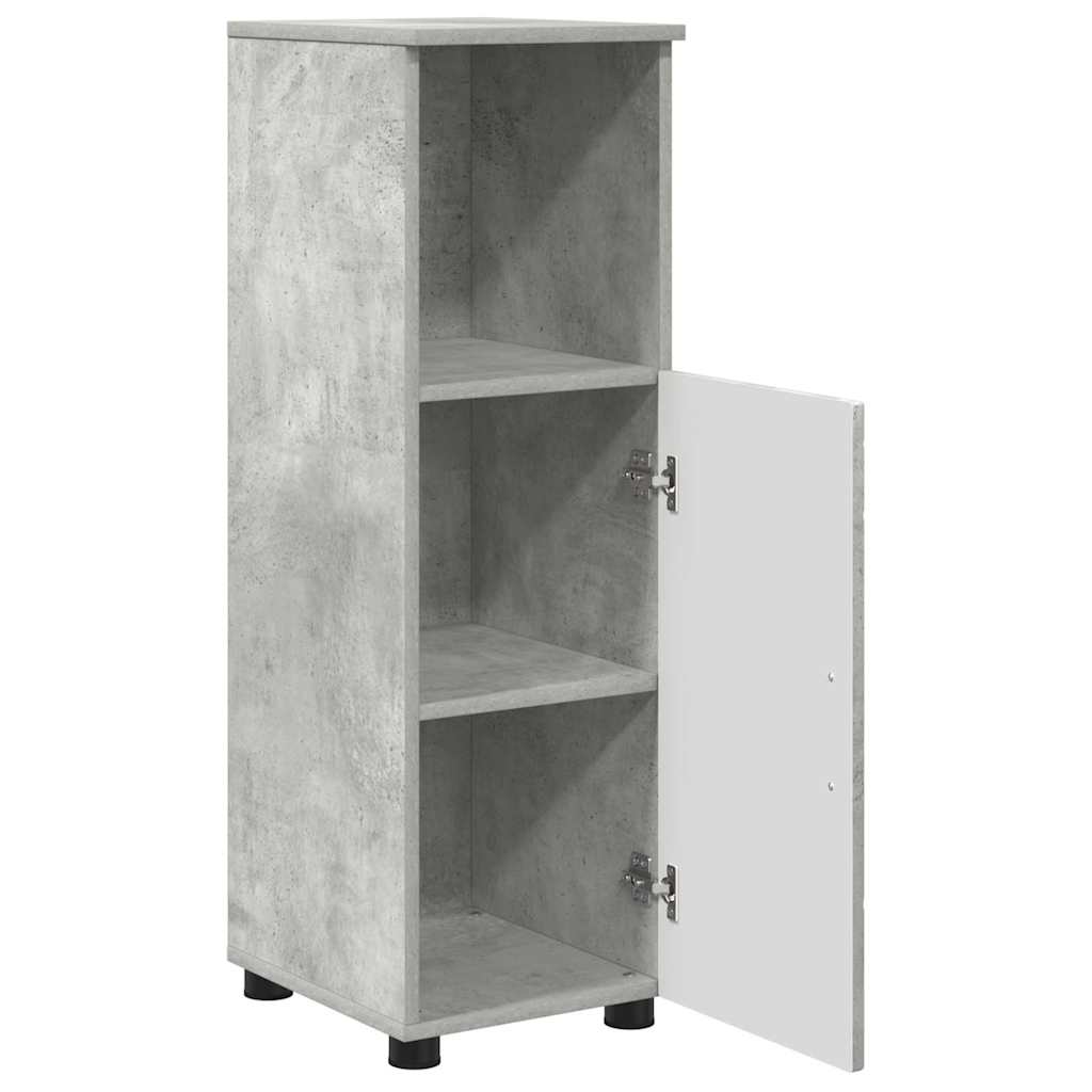 Badkamermeubelset Wandgemonteerd 3 pcs Betongrijs Bewerkt hout is nu te koop bij PeponiXL, paradijselijk wonen!