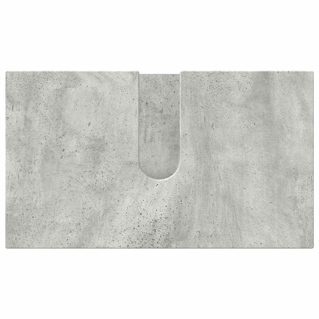 Badkamermeubelset Wandgemonteerd 3 pcs Betongrijs Bewerkt hout is nu te koop bij PeponiXL, paradijselijk wonen!