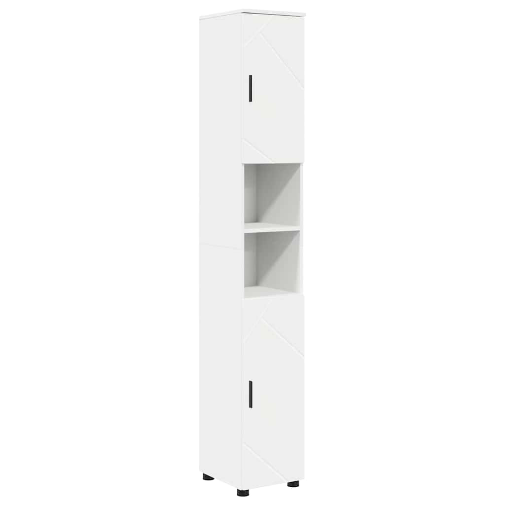 Badkamermeubelset met opslag 4 pcs Wit Bewerkt hout & Metaal is nu te koop bij PeponiXL, paradijselijk wonen!