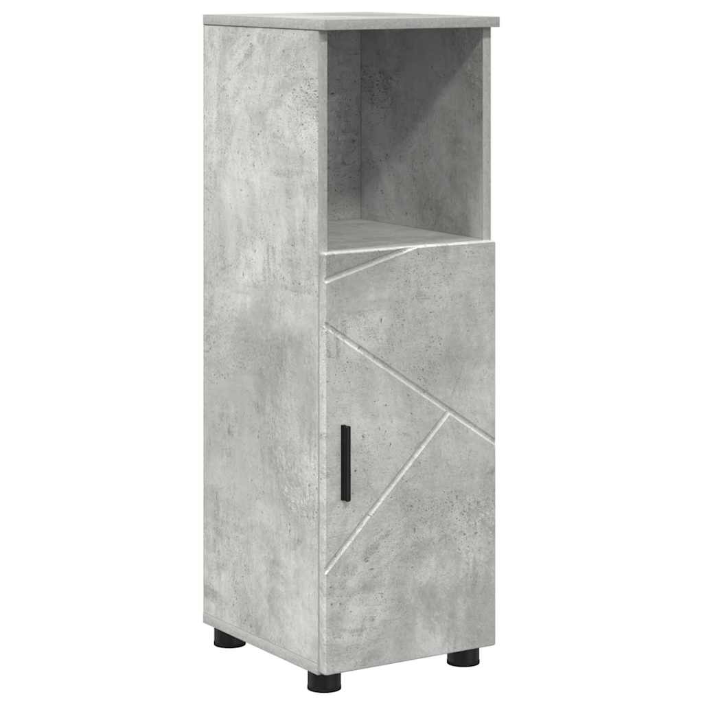 Badkamermeubelset 5 pcs Beton Grijs Bewerkt hout & Metaal is nu te koop bij PeponiXL, paradijselijk wonen!