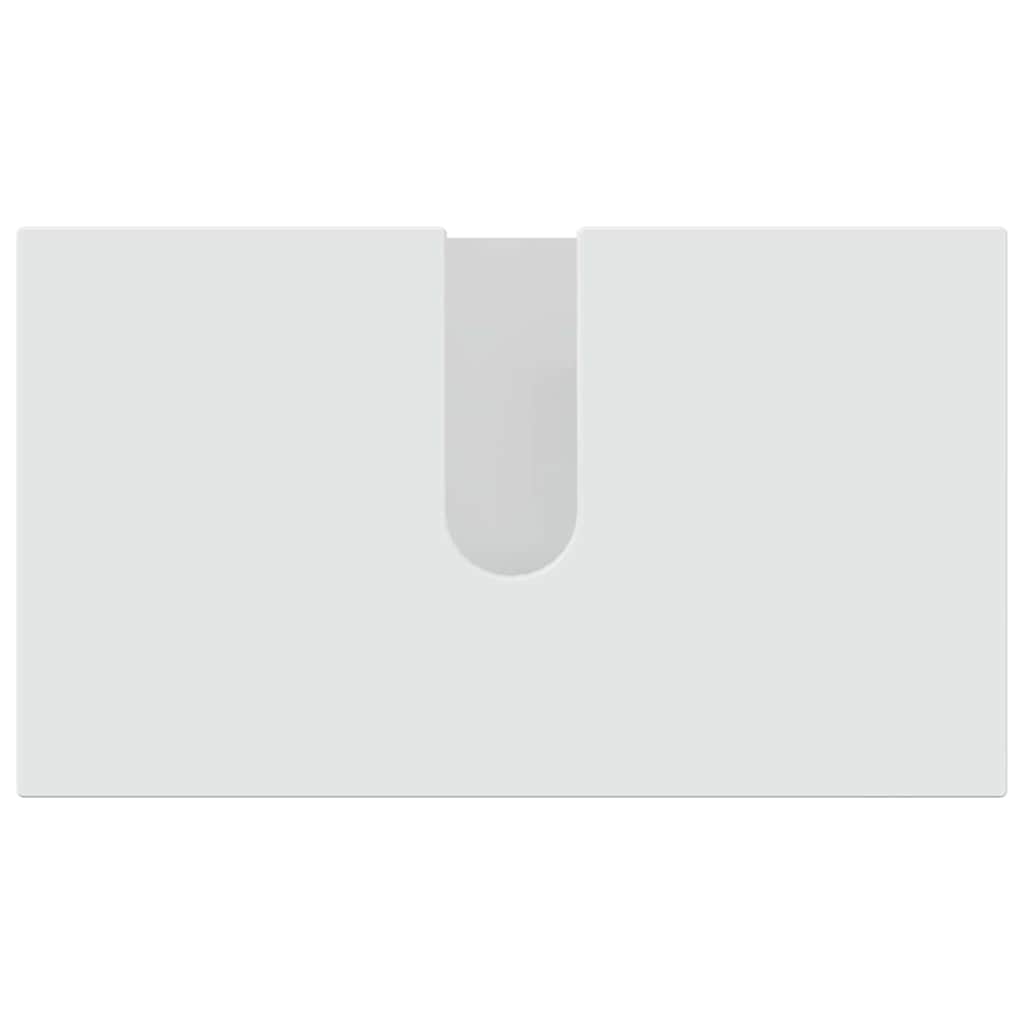 Badkamermeubelset 5 pcs Hoogglans wit Bewerkt hout & Metaal is nu te koop bij PeponiXL, paradijselijk wonen!