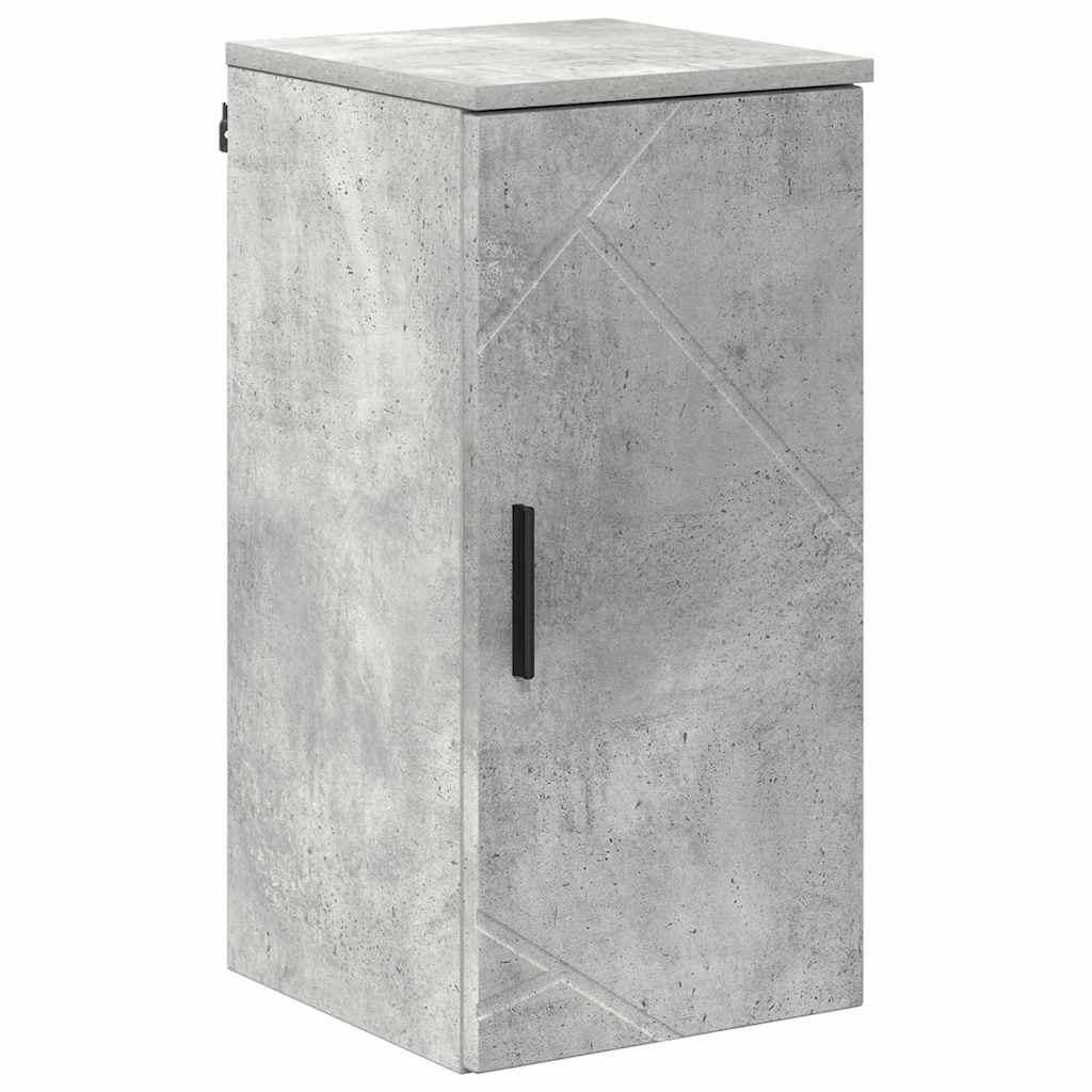 Badkamermeubelset 5 pcs Beton Grijs Bewerkt hout & Metaal is nu te koop bij PeponiXL, paradijselijk wonen!
