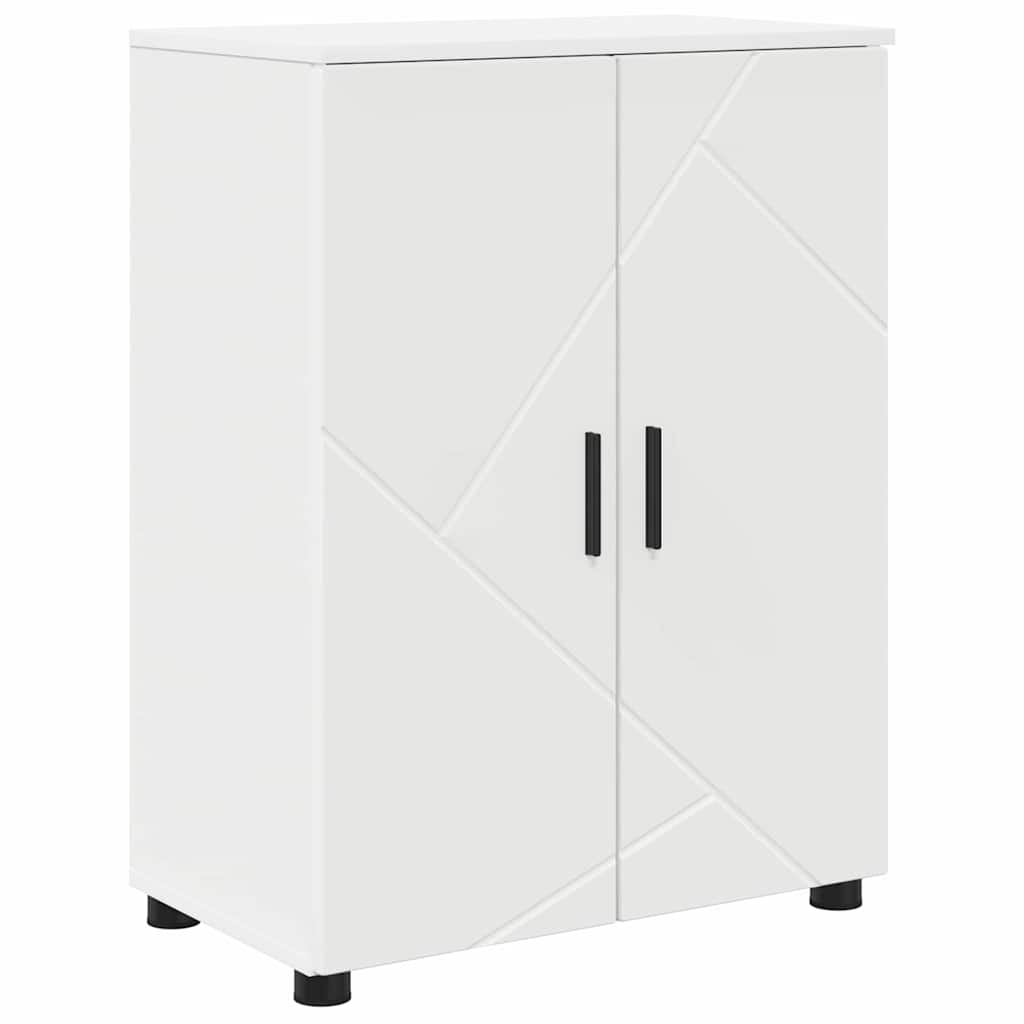 Badkamermeubelset met lade 4 pcs Wit Geperst Hout en Metaal is nu te koop bij PeponiXL, paradijselijk wonen!