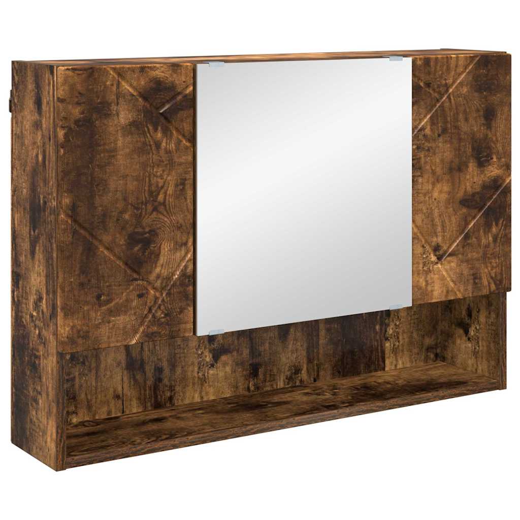 Badkamermeubelset 4 st Gerookt eiken 35 x 30 x 192 cm is nu te koop bij PeponiXL, paradijselijk wonen!
