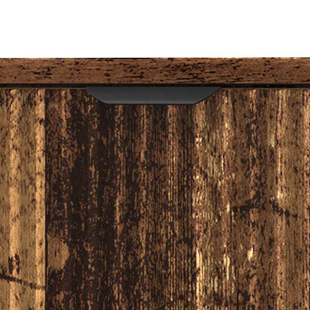 Badkamermeubelset 3 pcs Oud Hout Geperst Hout en Metaal is nu te koop bij PeponiXL, paradijselijk wonen!