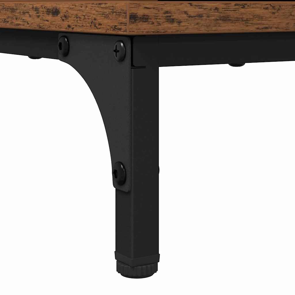 Badkamermeubelset 3 pcs Oud Hout Geperst Hout en Metaal is nu te koop bij PeponiXL, paradijselijk wonen!