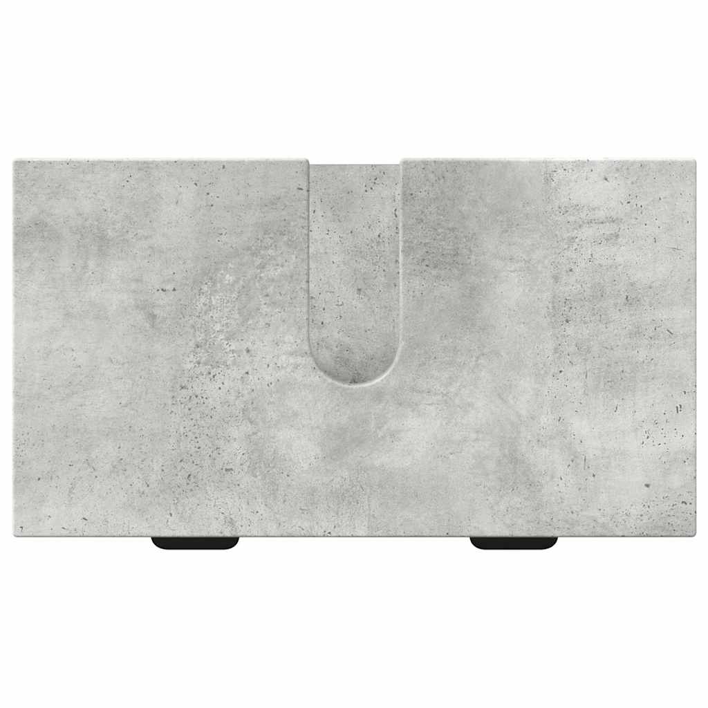 Badkamermeubelset met lade Beton Grijs Engineered hout, Metaal is nu te koop bij PeponiXL, paradijselijk wonen!
