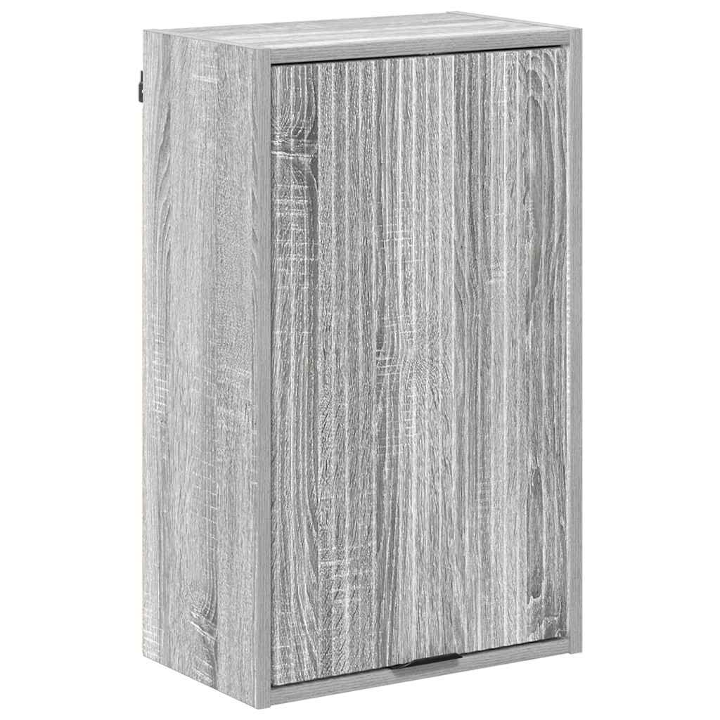 Badkamermeubelset met lade Grijs Sonoma Engineered hout, Metaal is nu te koop bij PeponiXL, paradijselijk wonen!