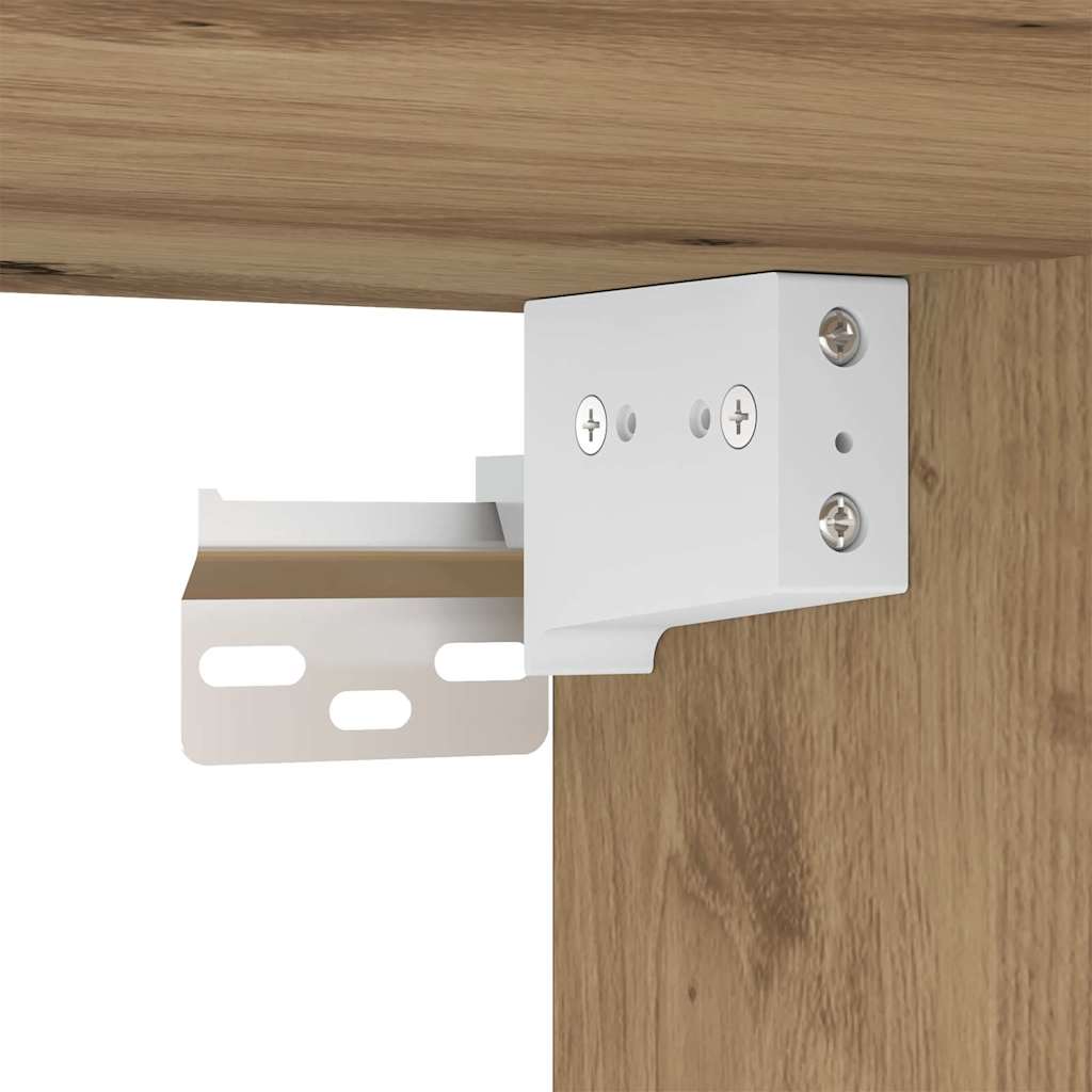 Tv-meubelset Wandgemonteerd 8 pcs Artisan Eiken Bewerkt hout is nu te koop bij PeponiXL, paradijselijk wonen!