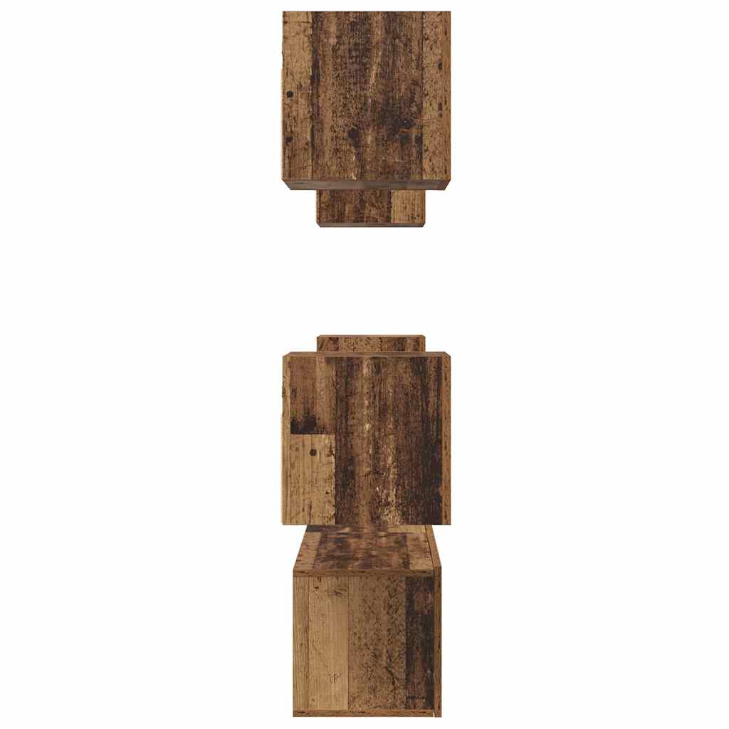 Tv-meubelset Wandgemonteerd 6 pcs Oud Hout Bewerkt hout is nu te koop bij PeponiXL, paradijselijk wonen!