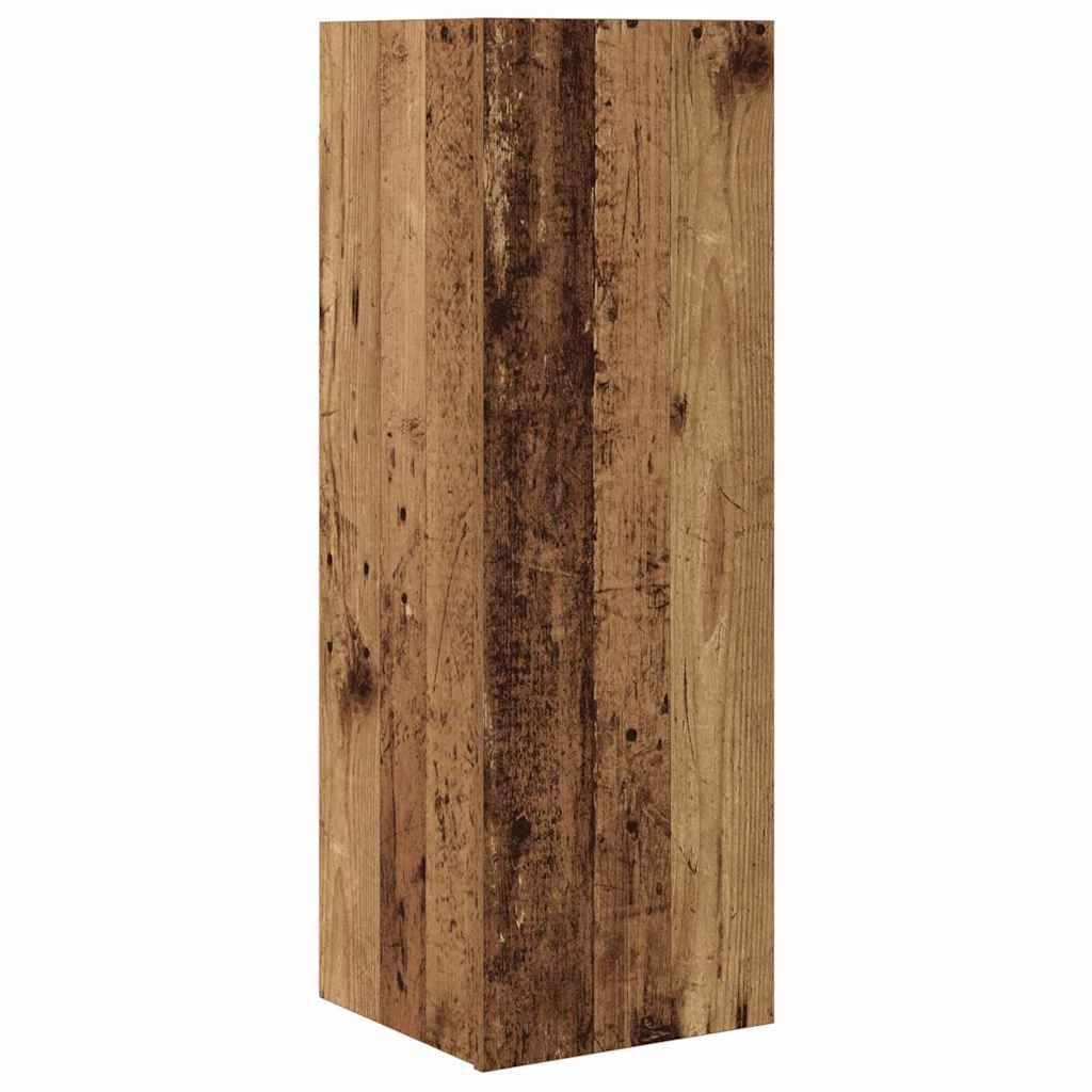 Tv-meubelset Wandgemonteerd 10 pcs Oud Hout Bewerkt hout is nu te koop bij PeponiXL, paradijselijk wonen!