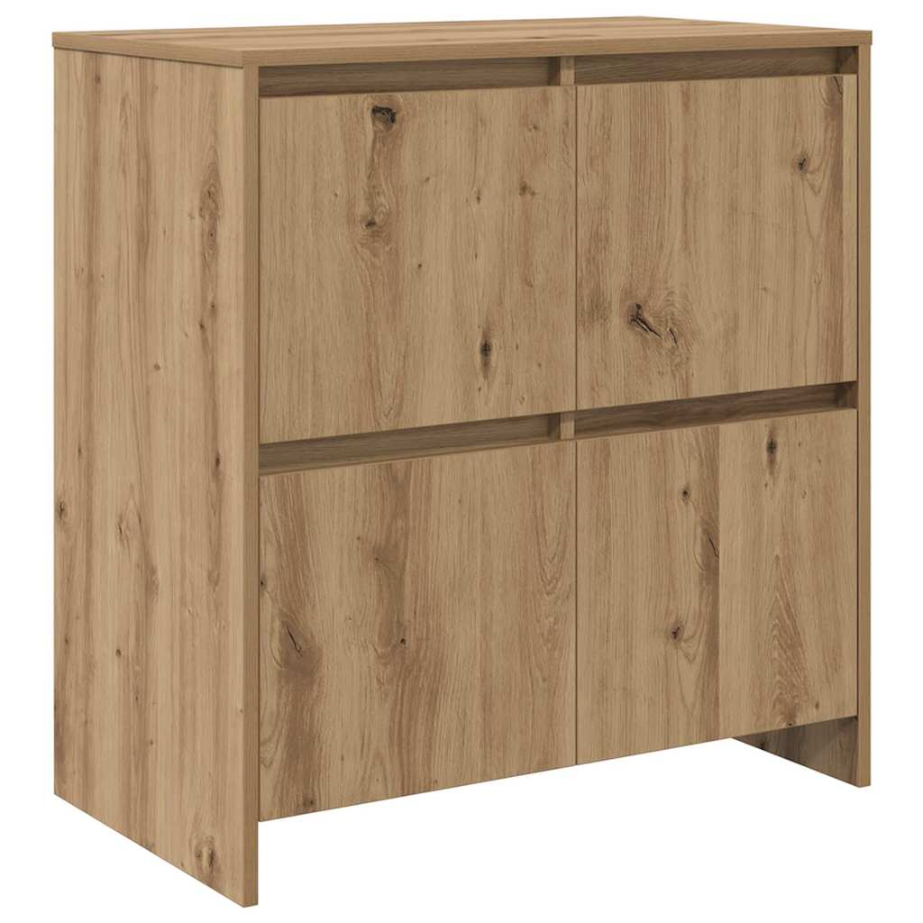 Dressoir 3 pcs Artisan Eiken 70 x 41 x 75 cm Bewerkt hout is nu te koop bij PeponiXL, paradijselijk wonen!