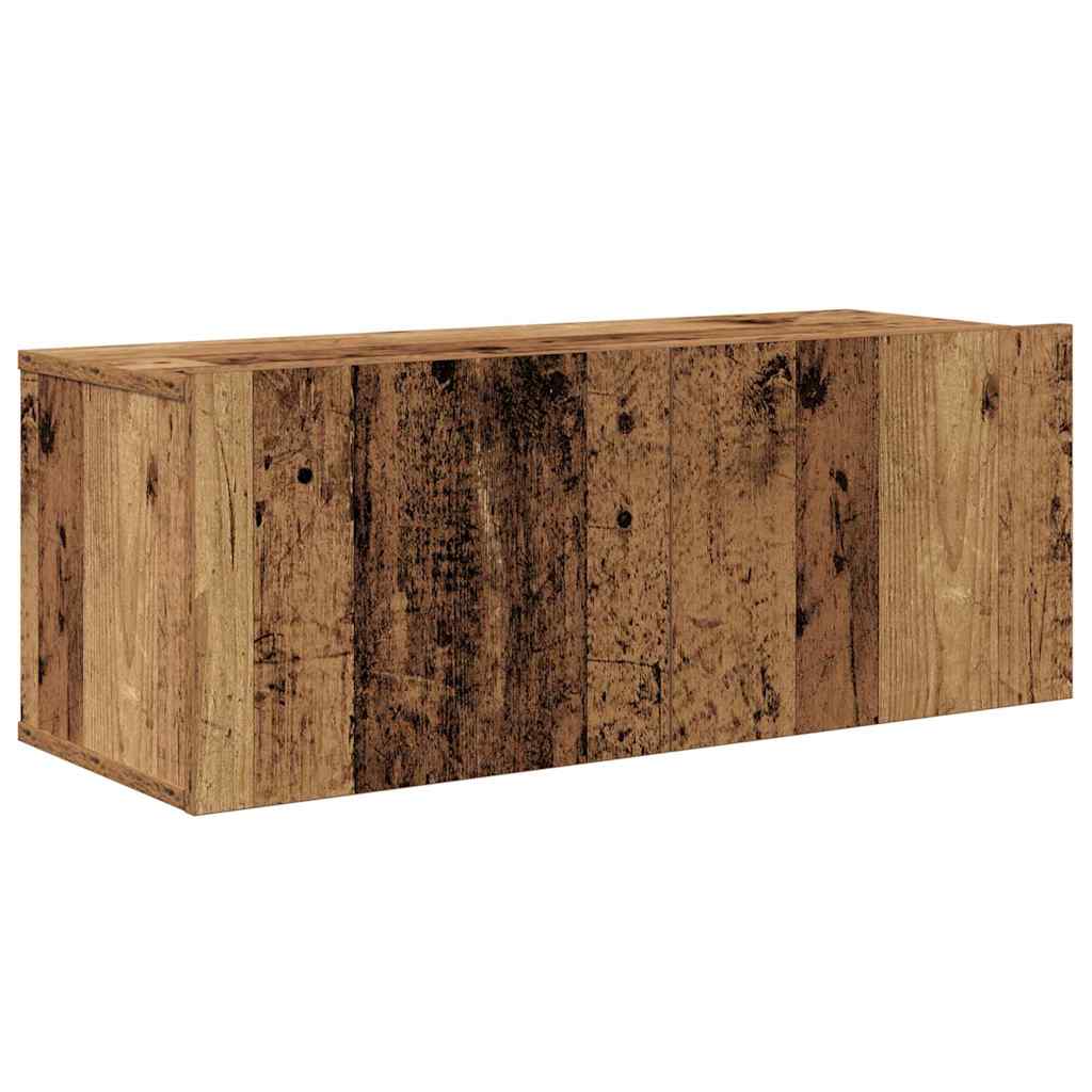 Tv-meubelset Wandgemonteerd 8 pcs Oud Hout Bewerkt hout is nu te koop bij PeponiXL, paradijselijk wonen!