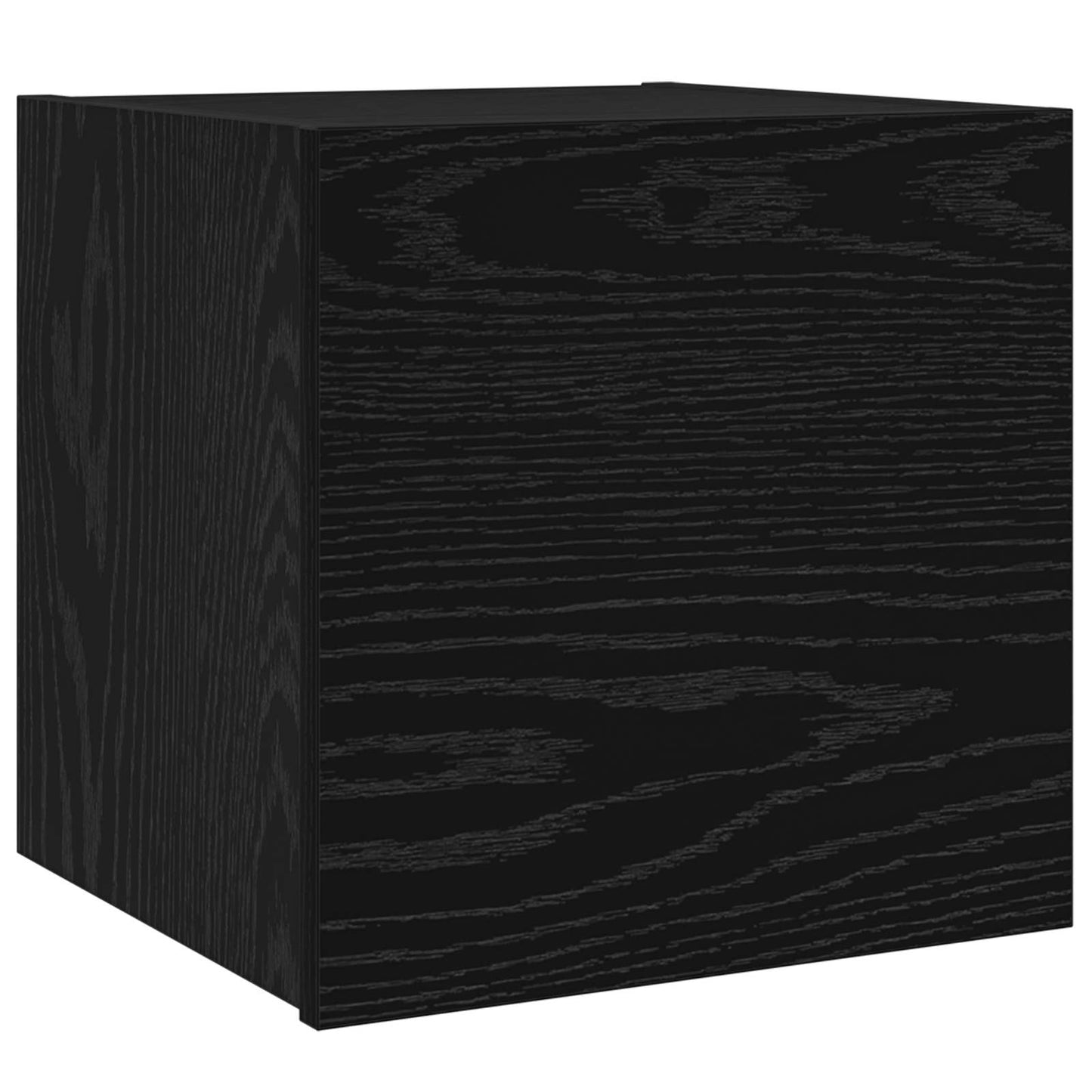 Tv-meubelset Wandgemonteerd 8 pcs Zwart Eiken Bewerkt hout is nu te koop bij PeponiXL, paradijselijk wonen!