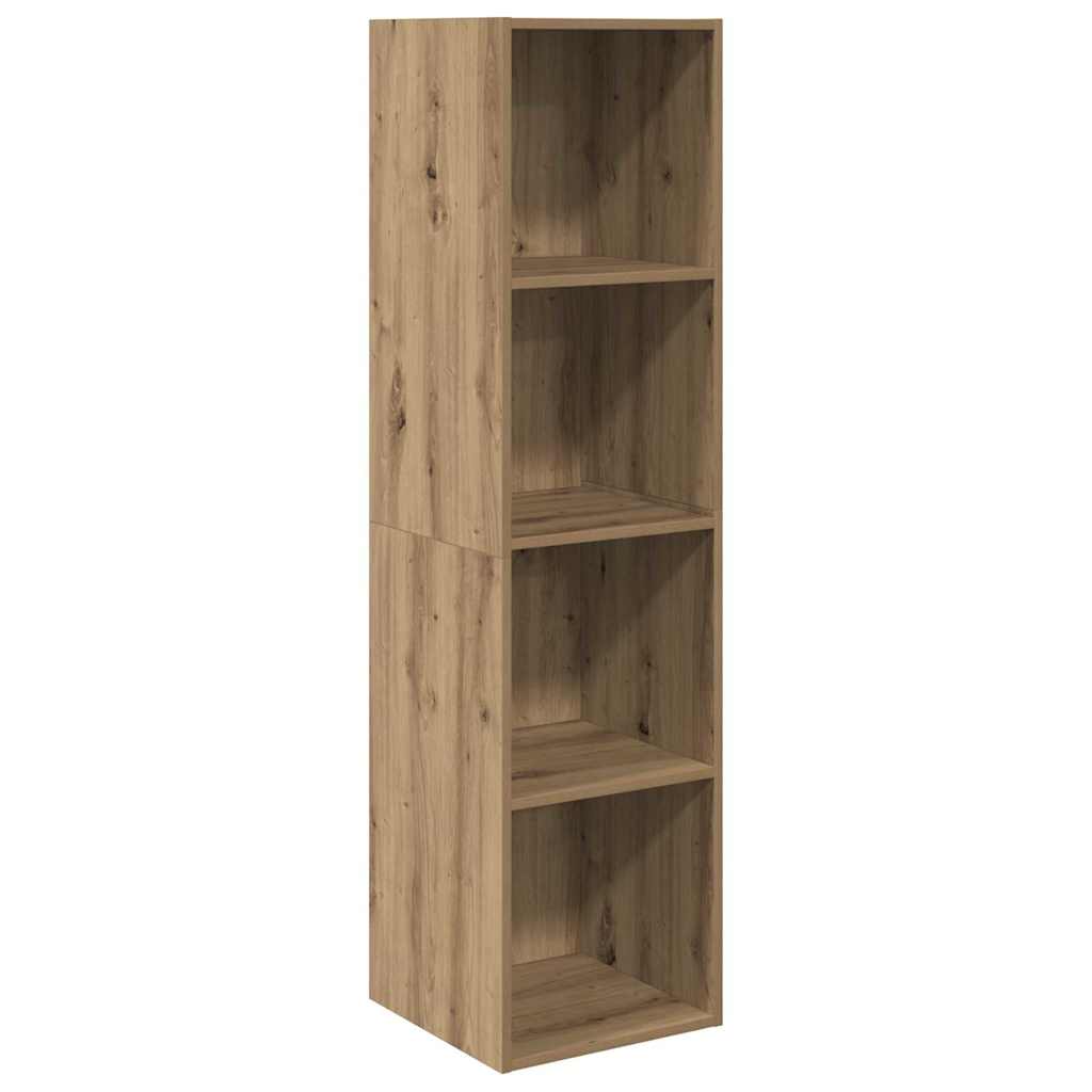Tv-meubelset Wandgemonteerd 4 pcs Artisan Eiken Bewerkt hout is nu te koop bij PeponiXL, paradijselijk wonen!