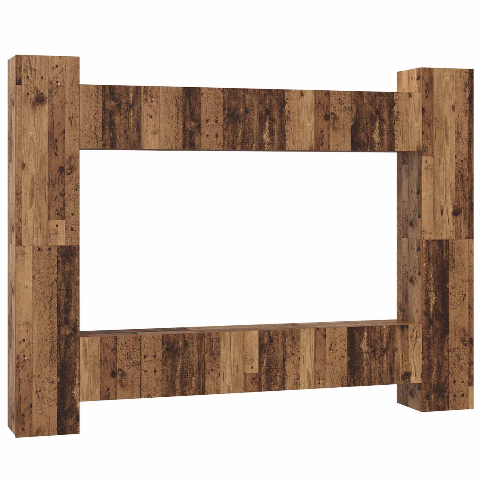 Tv-meubelset 10 pcs Oud Hout 30,5 x 30 x 90 cm Bewerkt hout is nu te koop bij PeponiXL, paradijselijk wonen!