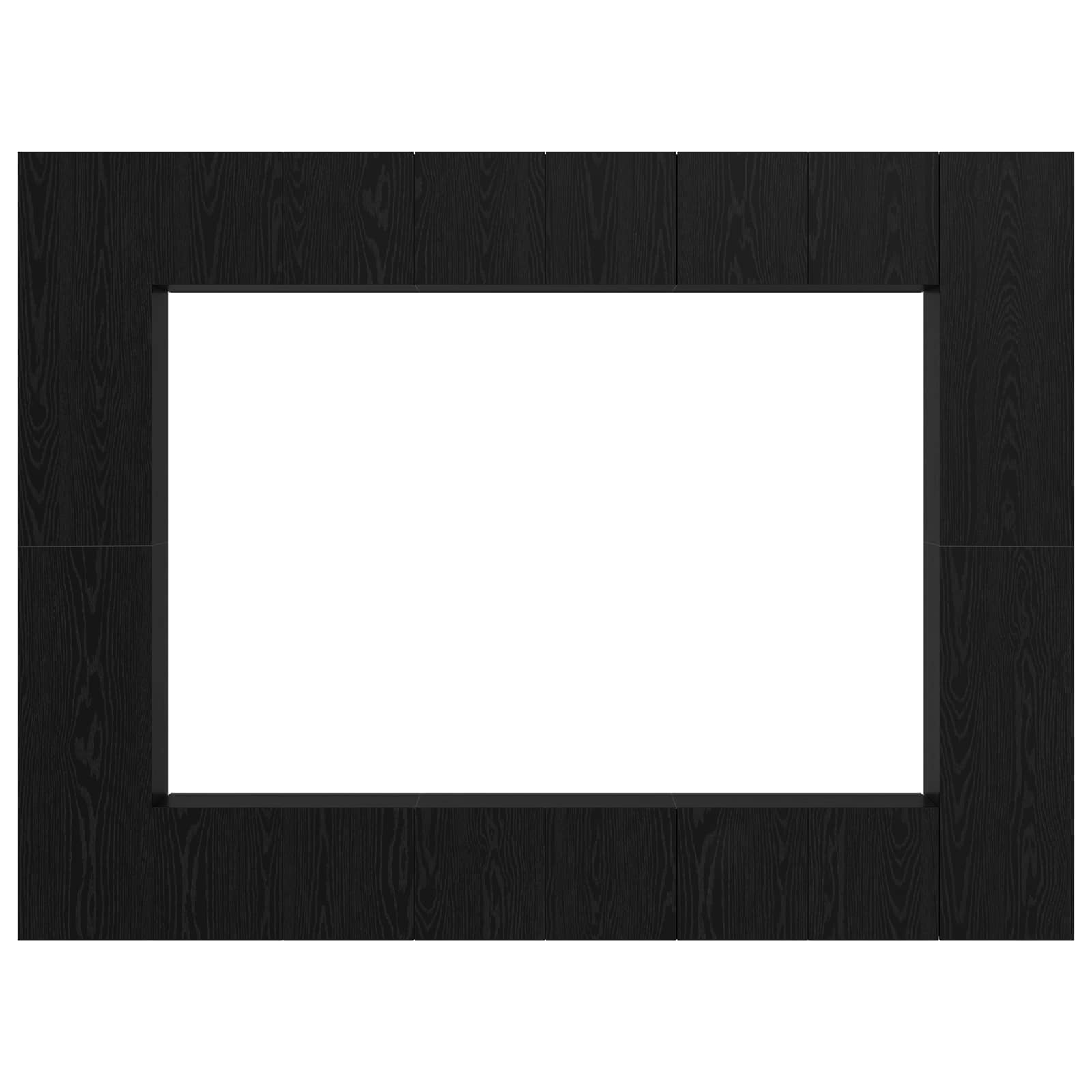 Tv-meubelset 10 pcs Zwart Eiken 30,5 x 30 x 90 cm Bewerkt hout is nu te koop bij PeponiXL, paradijselijk wonen!